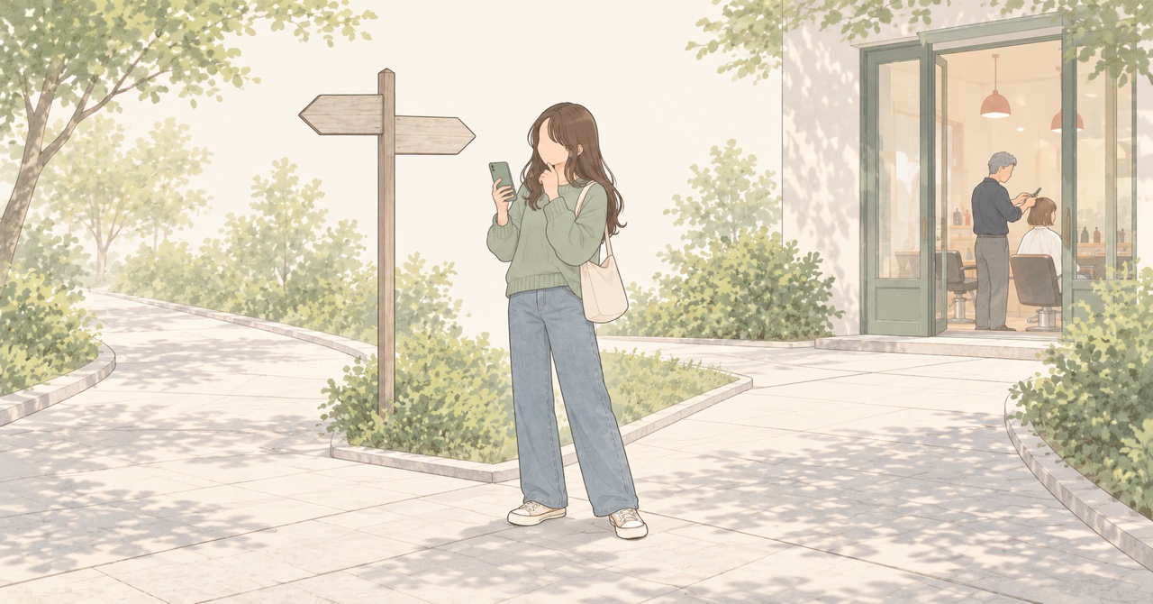 迷うのはお店ではなく、初めて予約する人