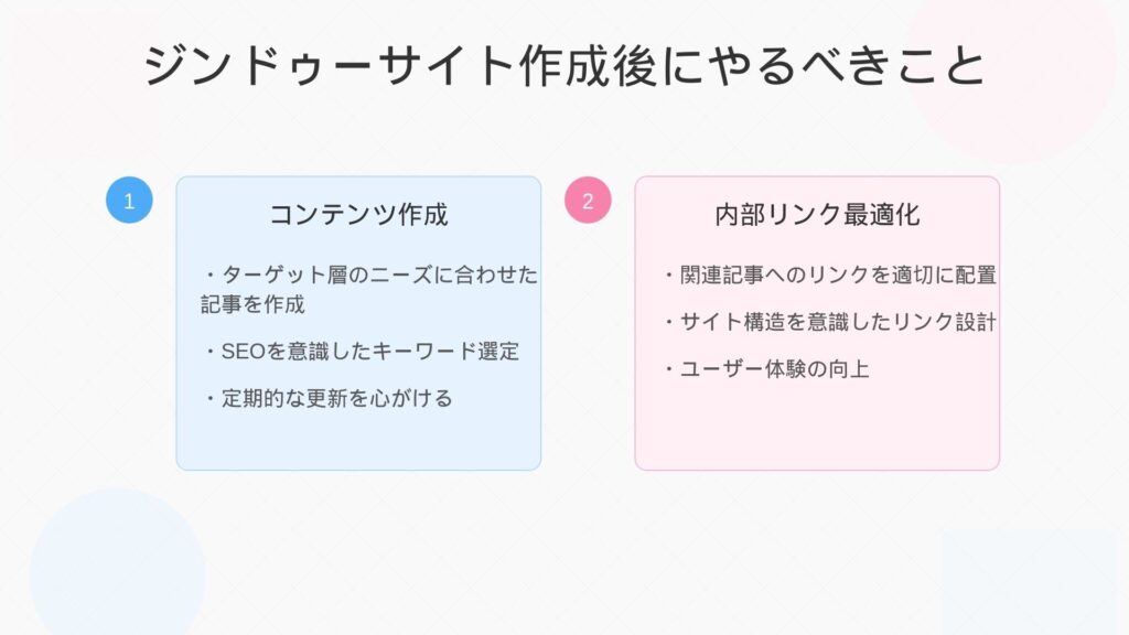 コンテンツ作成

内部リンク最適化